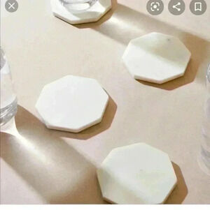 Zeal Living Marble Geo Coasters